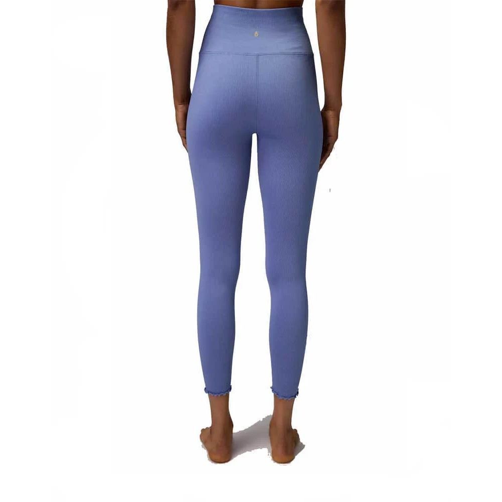 Spiritual Gangster Love Sculpt Legging Seamless 7/8 Ruffles in Coastal Blue Smal
